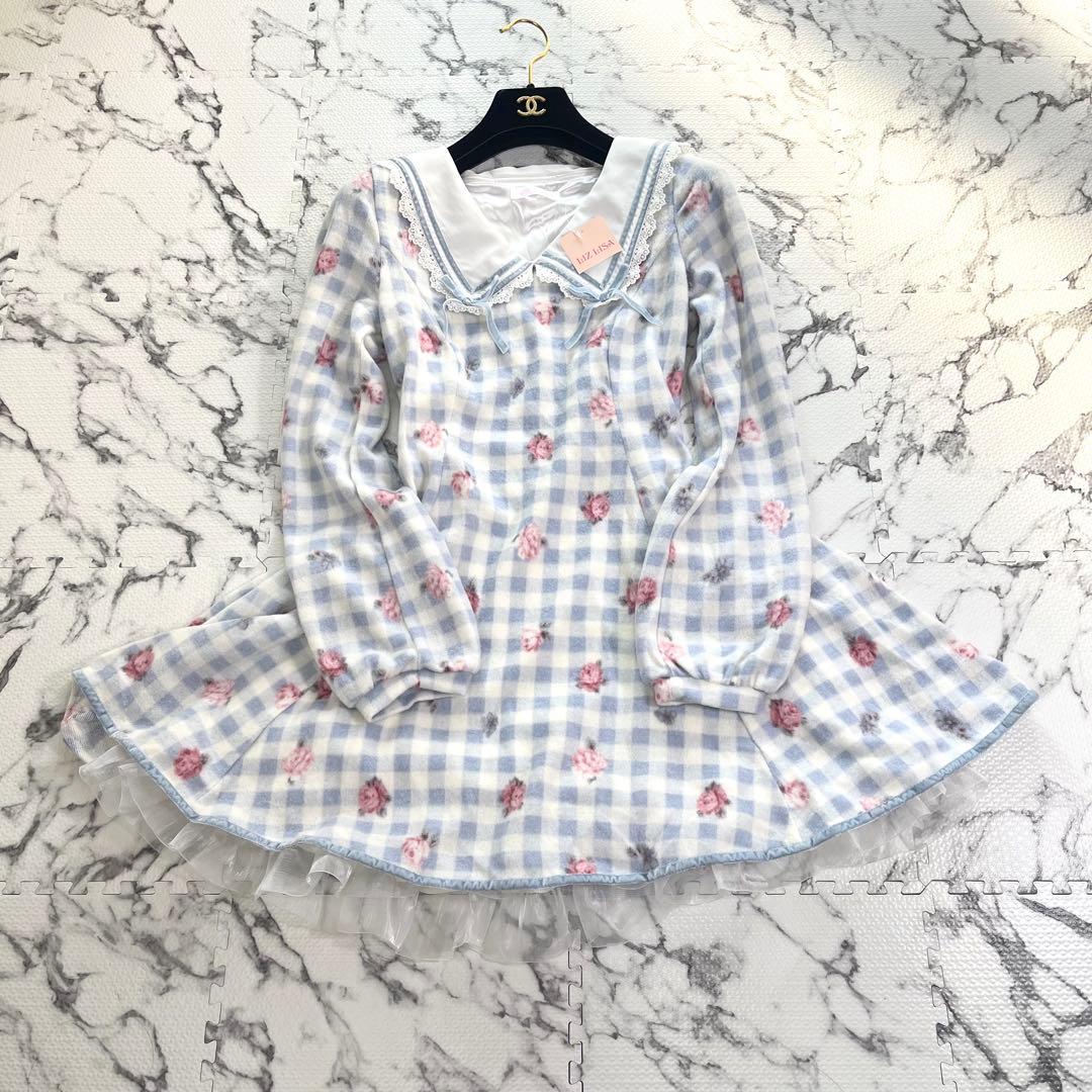 リズリサ　ワンピース　セーラー　花柄　フリル　タグ付き