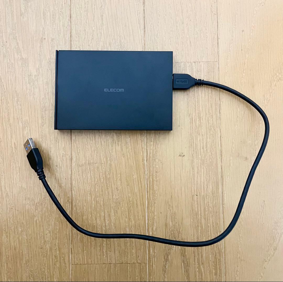 ELECOM LBD-PU3-SSD 外付けSSD ブラック