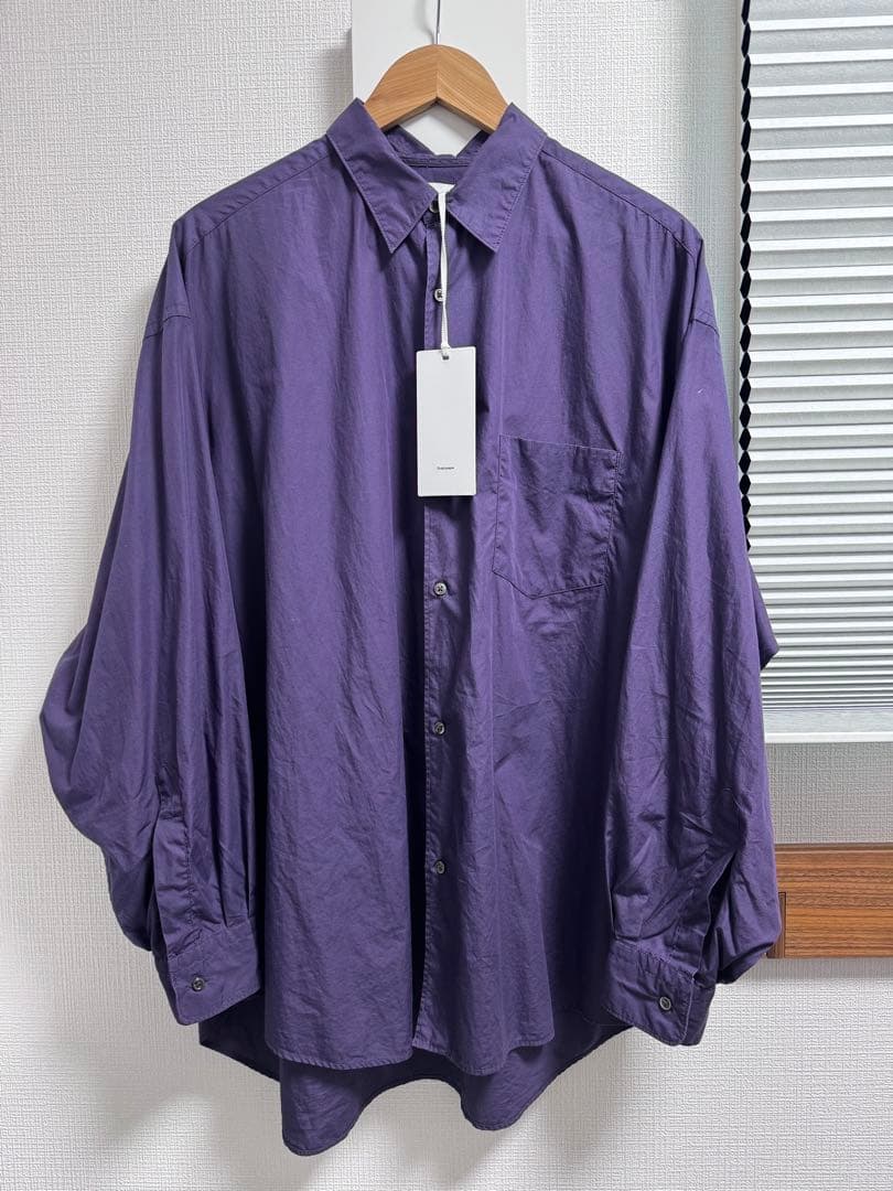 グラフペーパー　ブロードシャツ　パープル