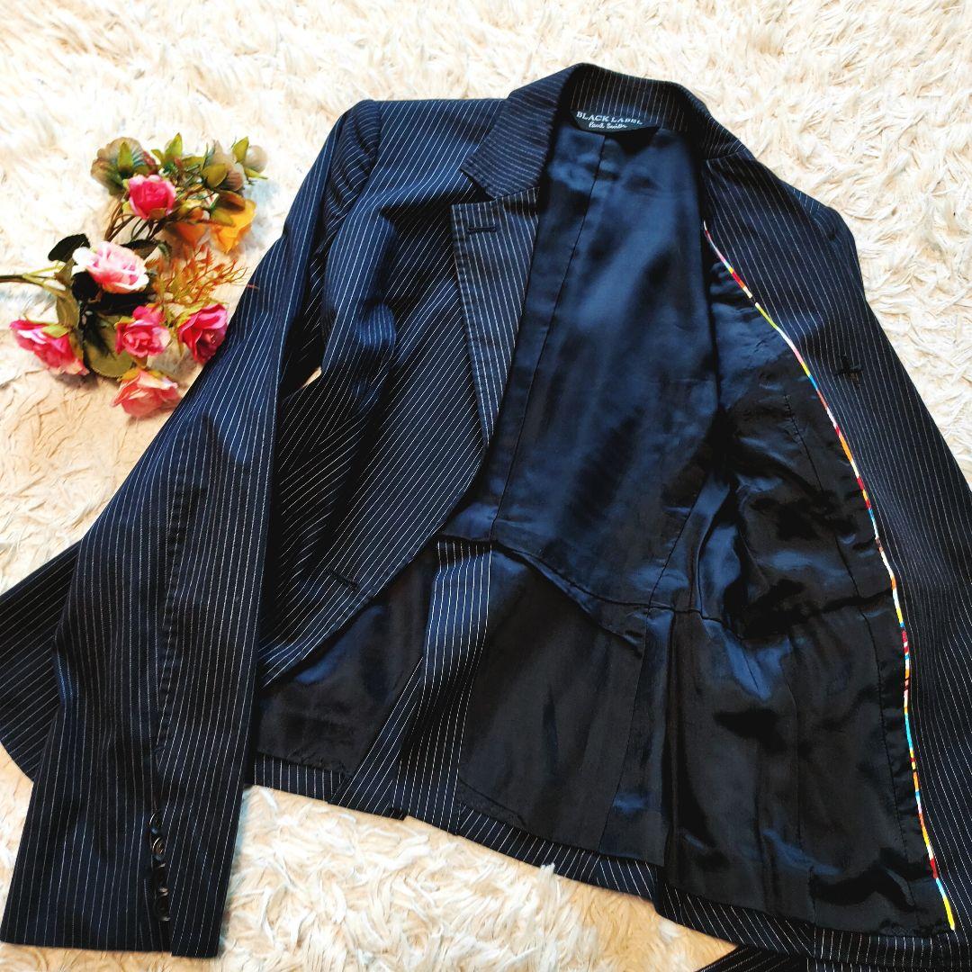 ポールスミス セットアップ スーツ 1ボタン ワイドパンツ ネイビー 42 XL