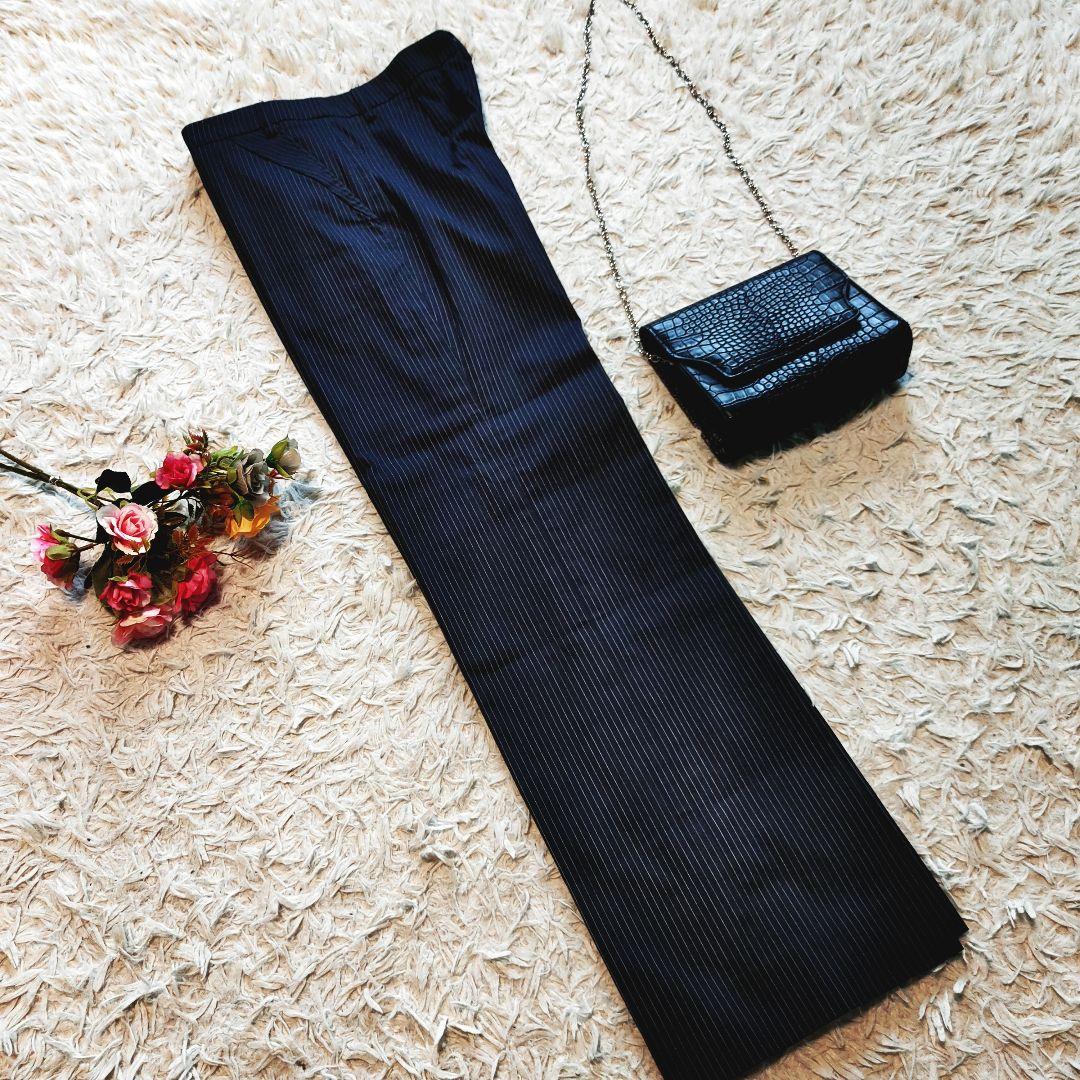 ポールスミス セットアップ スーツ 1ボタン ワイドパンツ ネイビー 42 XL