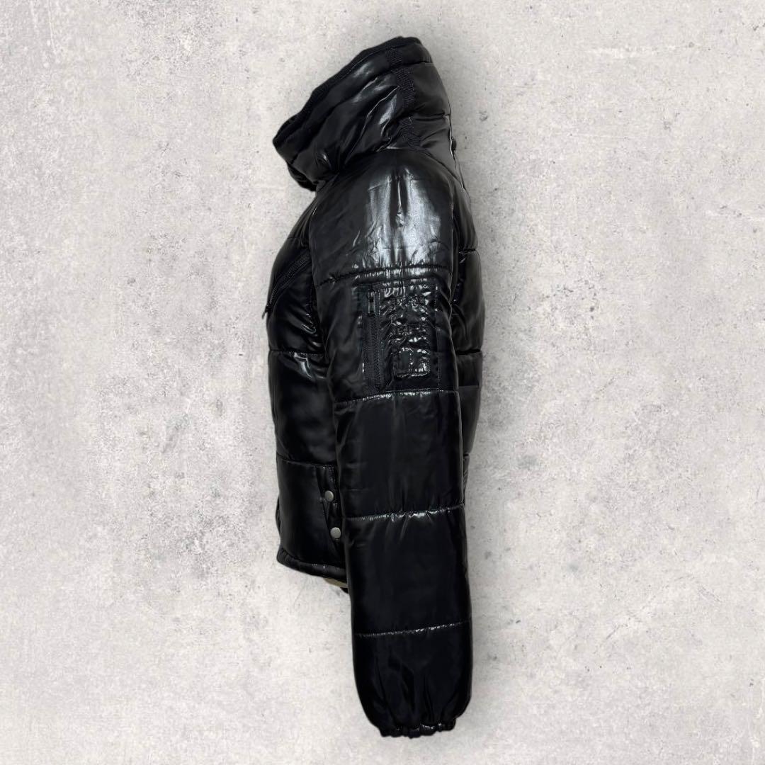 00s Y2K 平成 puff jacket bono black 短丈