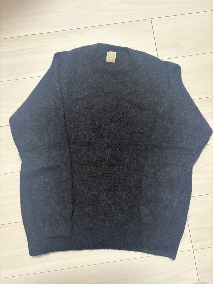 ビューティーアンドユース エアシャギー アルパカ クルーネック ニット