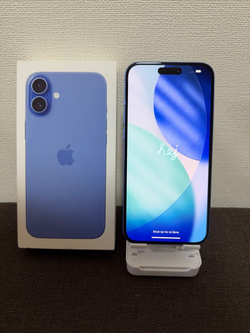 【美品】 iPhone 16puls 128GB ウルトラマリンバッテリー90％