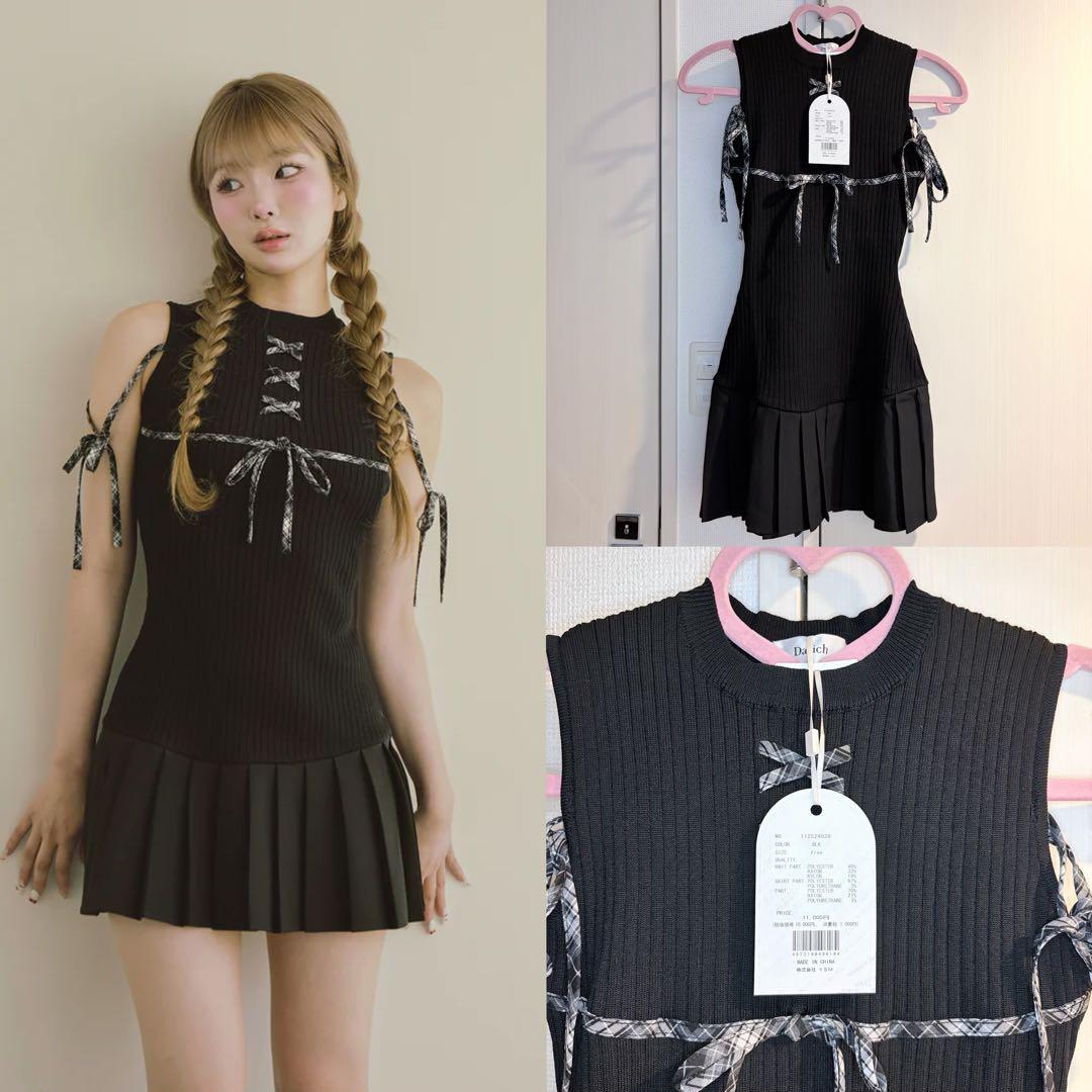 定価以下♡ ダーリッチ Darich ♡ ドッキングレースアップミニワンピース