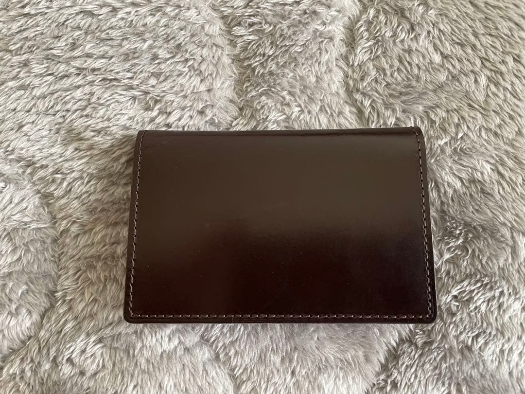 ブンブ【土屋鞄】ブライドル名刺入れ　こげ茶