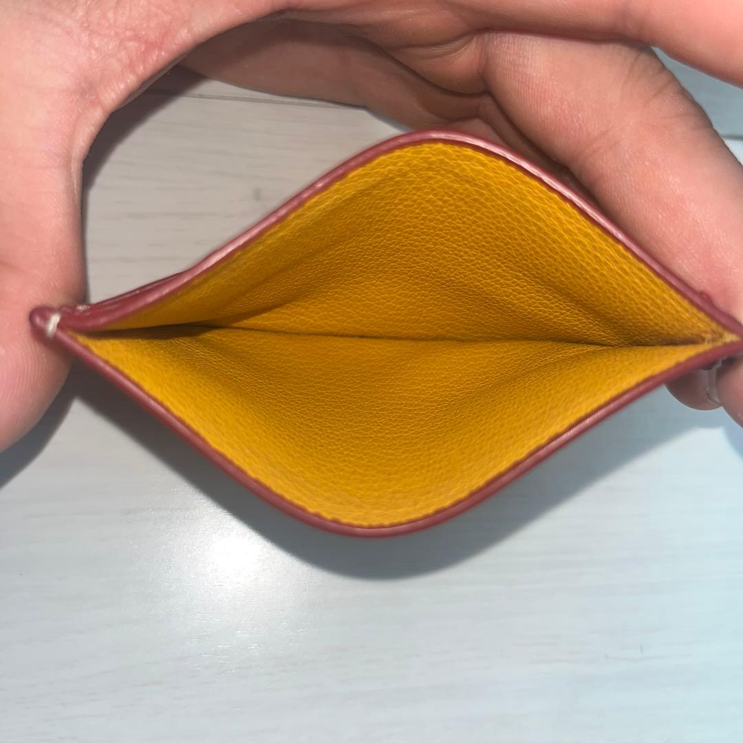 最終価格✨美品 GOYARD ゴヤール サンシュルピス 名刺入れ 赤 レアカラー