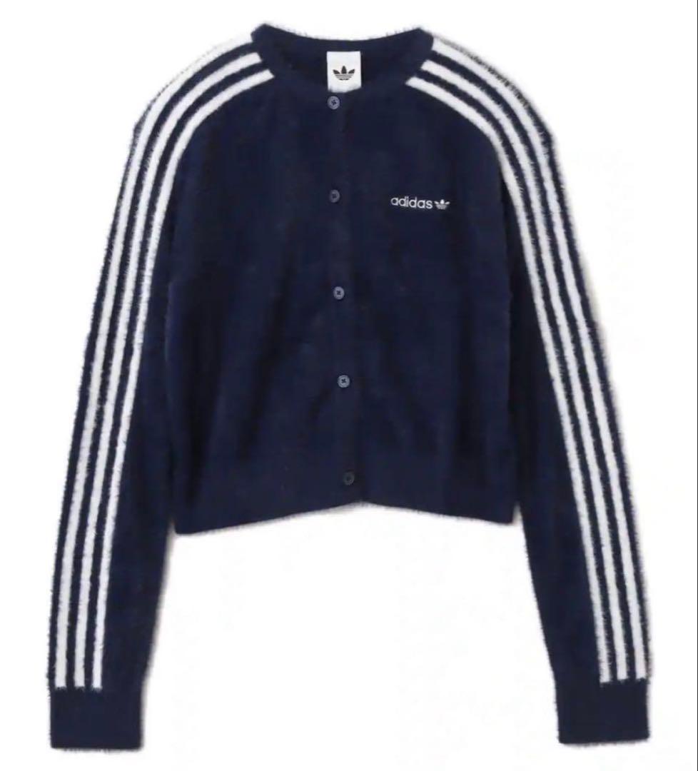 adidas アディダス フラッフィーニット カーディガン シャギXL
