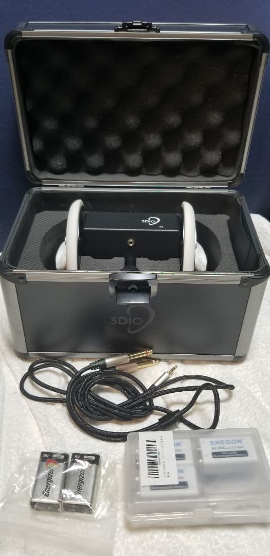 【使用数3回の美品】3dioバイノーラルマイクおまけ電池付き