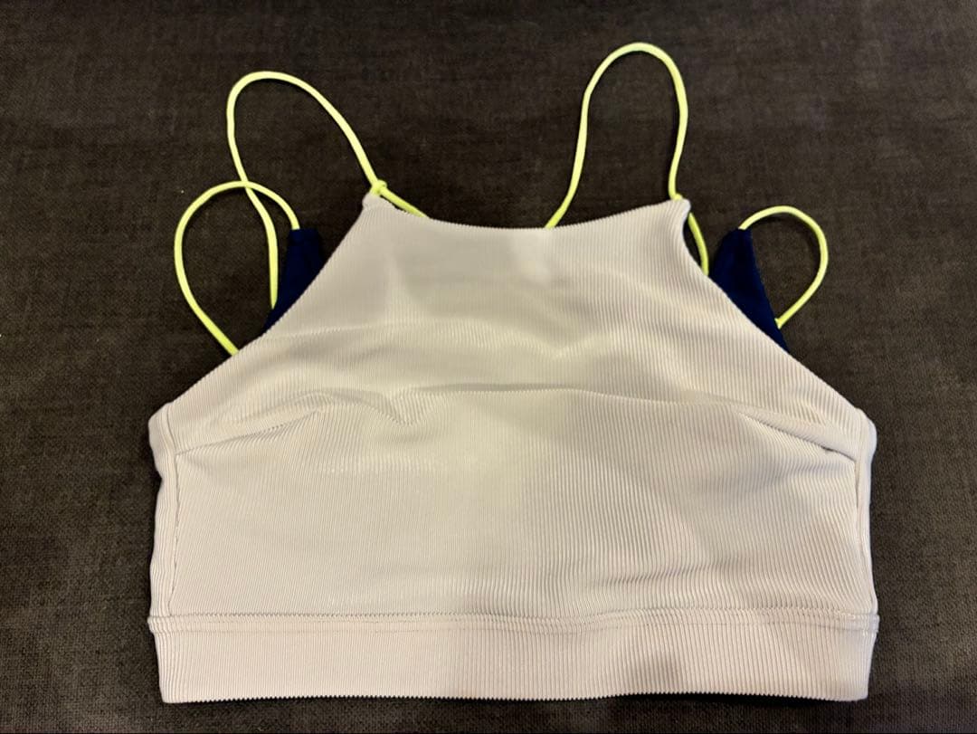 UN3D. レイヤードブラトップ グレー/ネイビー/ライム