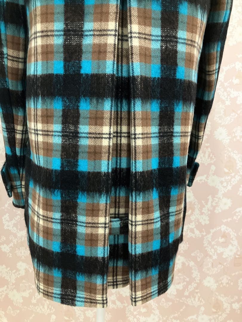 MIUMIU チェック ダッフルコート ウールコート 定価50万