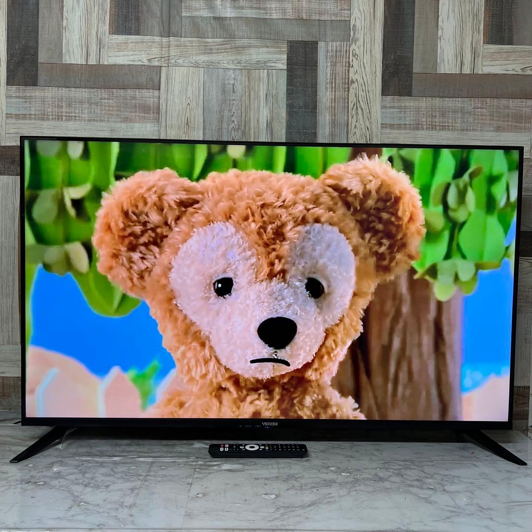 全国送料込❣️VEZZERチューナーレス テレビ 4Kネット動画対応新品リモコン