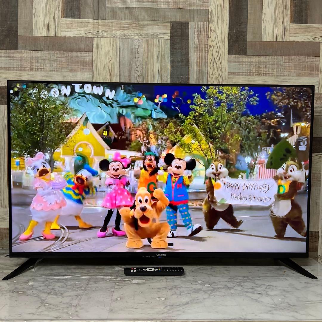 全国送料込❣️VEZZERチューナーレス テレビ 4Kネット動画対応新品リモコン