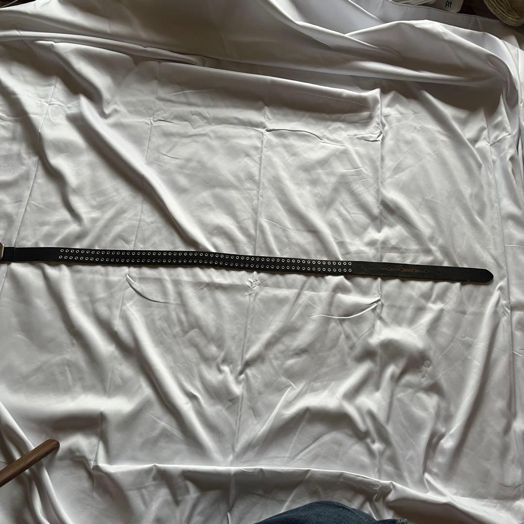 00s y2k スタッズ ベルト 本革 archive vintage