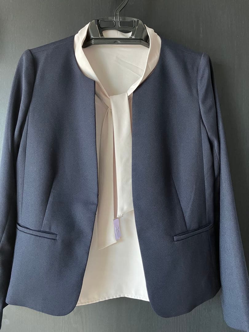 NATURAL BEAUTY BASIC スーツS ネイビー 入学式 4点セット