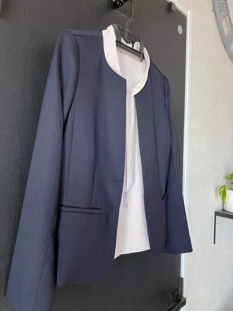 NATURAL BEAUTY BASIC スーツS ネイビー 入学式 4点セット