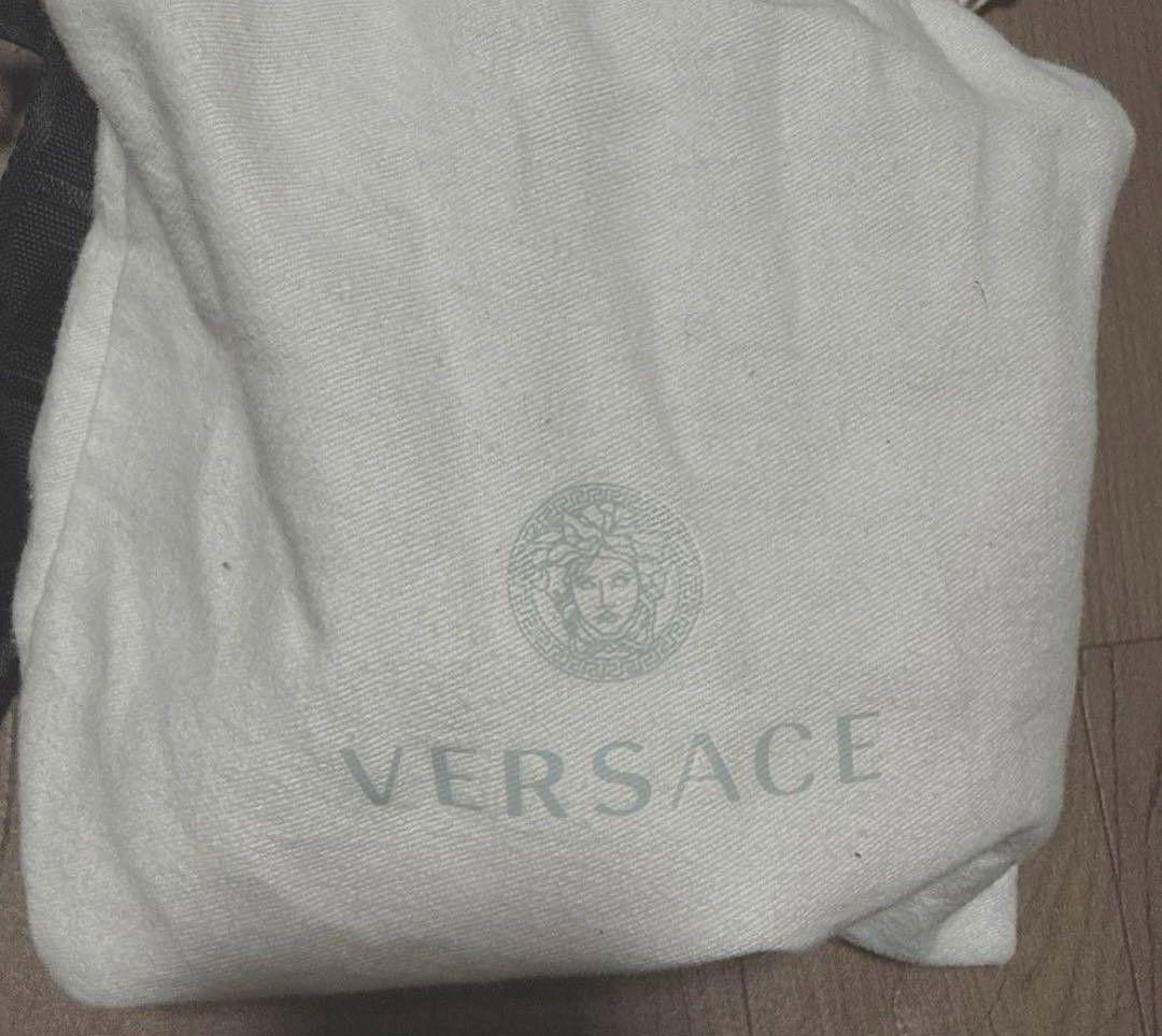 VERSACE ブラックナイロンベルト