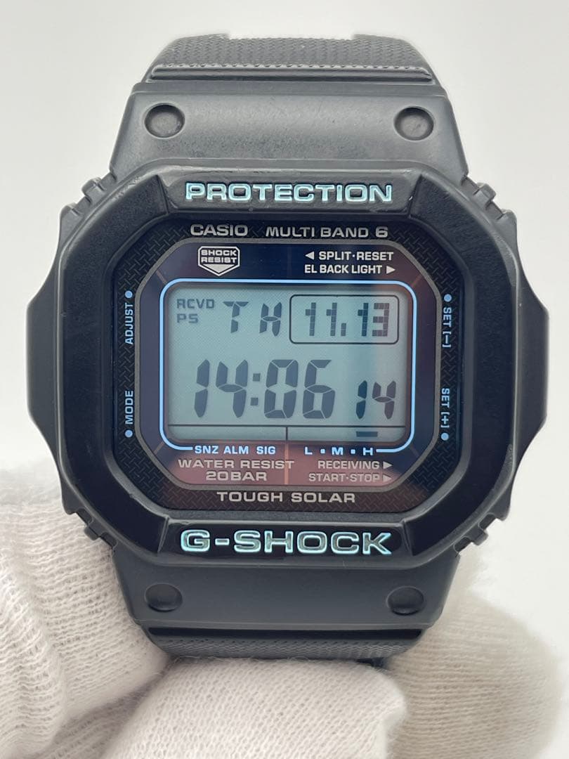 美品 G-SHOCK GW-M5610BA Dバックル ブルー 水色CASIO