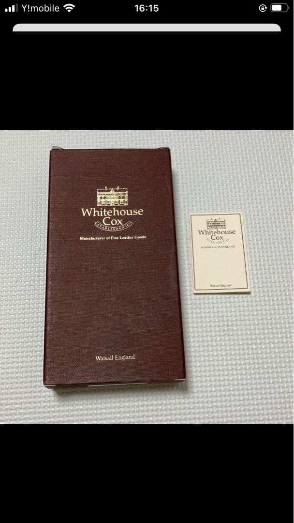 未使用Whitehouse Coxブライドルレザー　ラウンドジップ長財布　箱付き