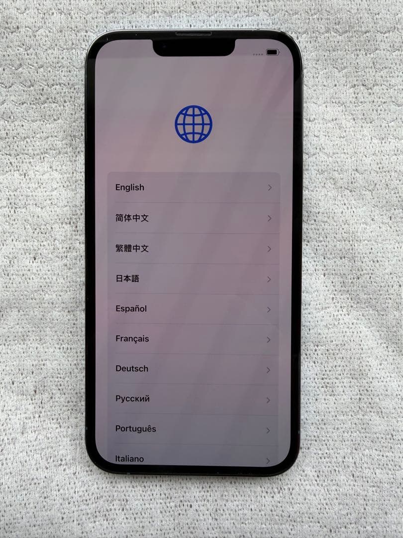 X*n様 iPhone 13 Pro ブルー, バッテリー87%, ひび割れ,修