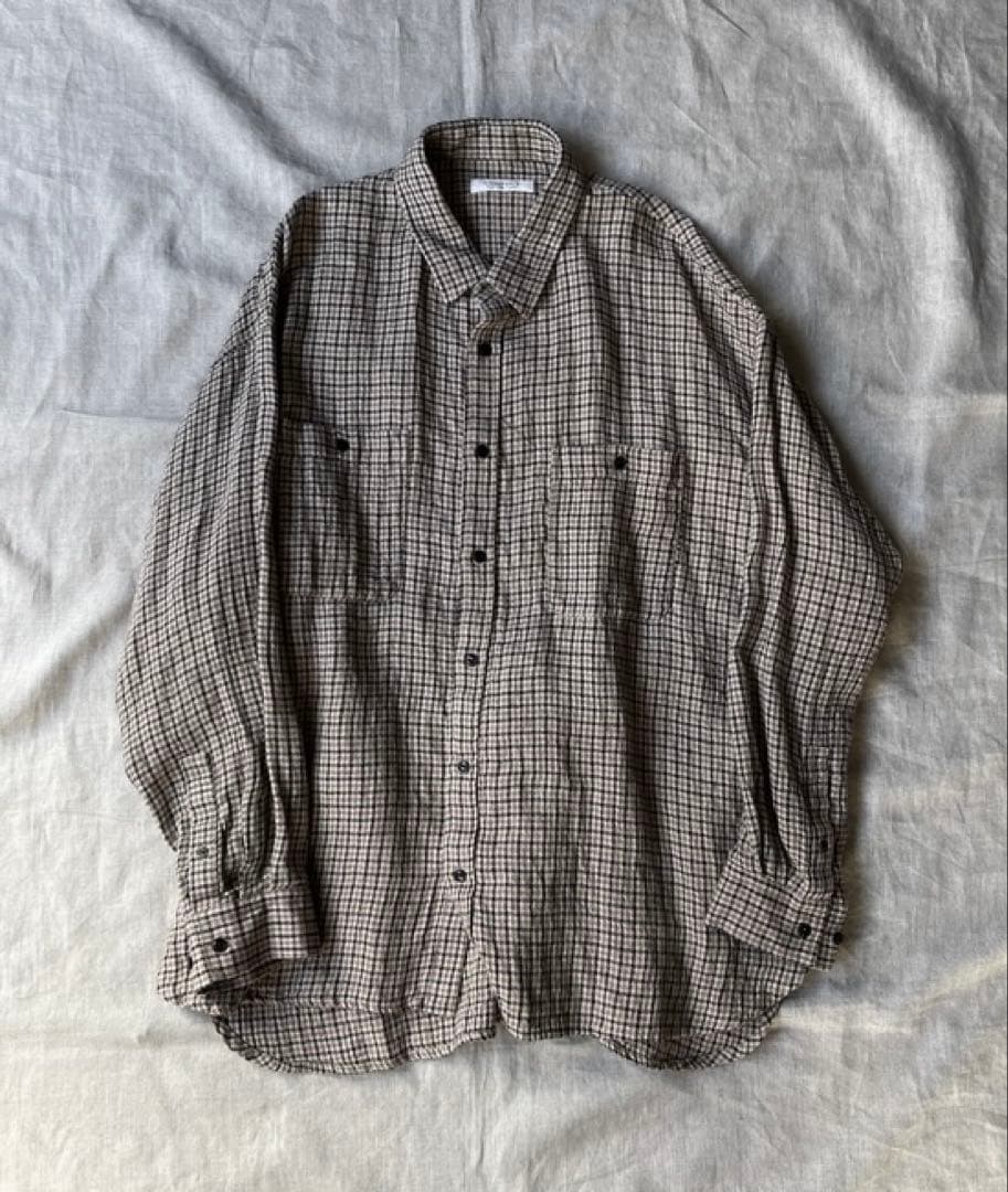 confect コンフェクト シャツ バギーシャツ リネンシャツ チェックシャツ