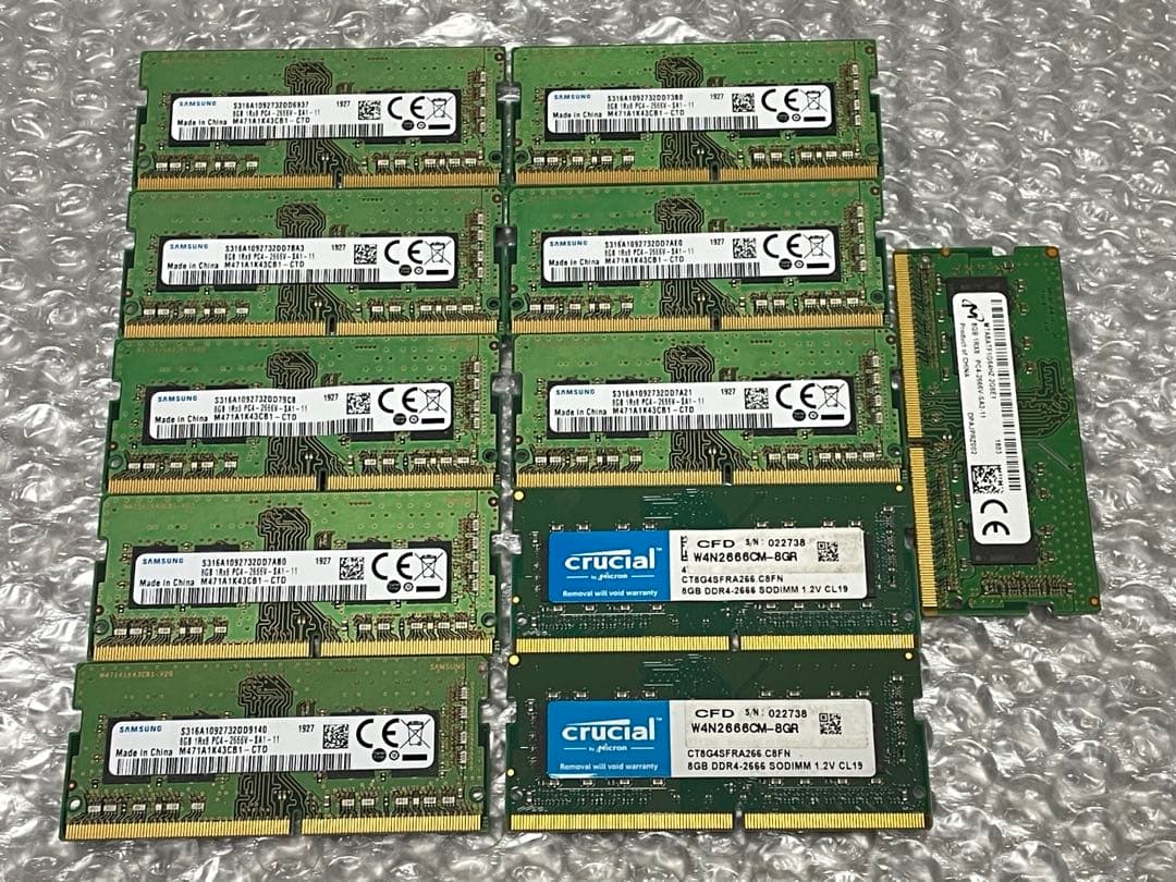 ノート用メモリー　DDR4 2666v 8GB