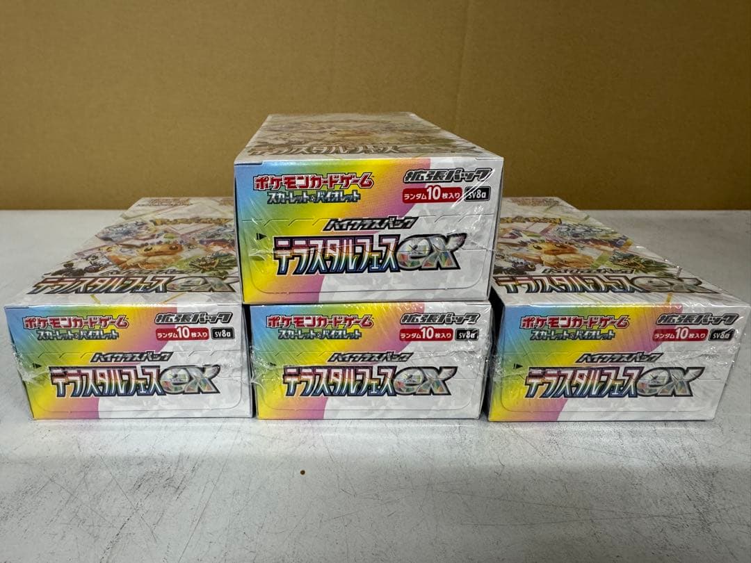 ポケモンカードゲーム テラスタルフェス EX シュリンク付き　4BOX