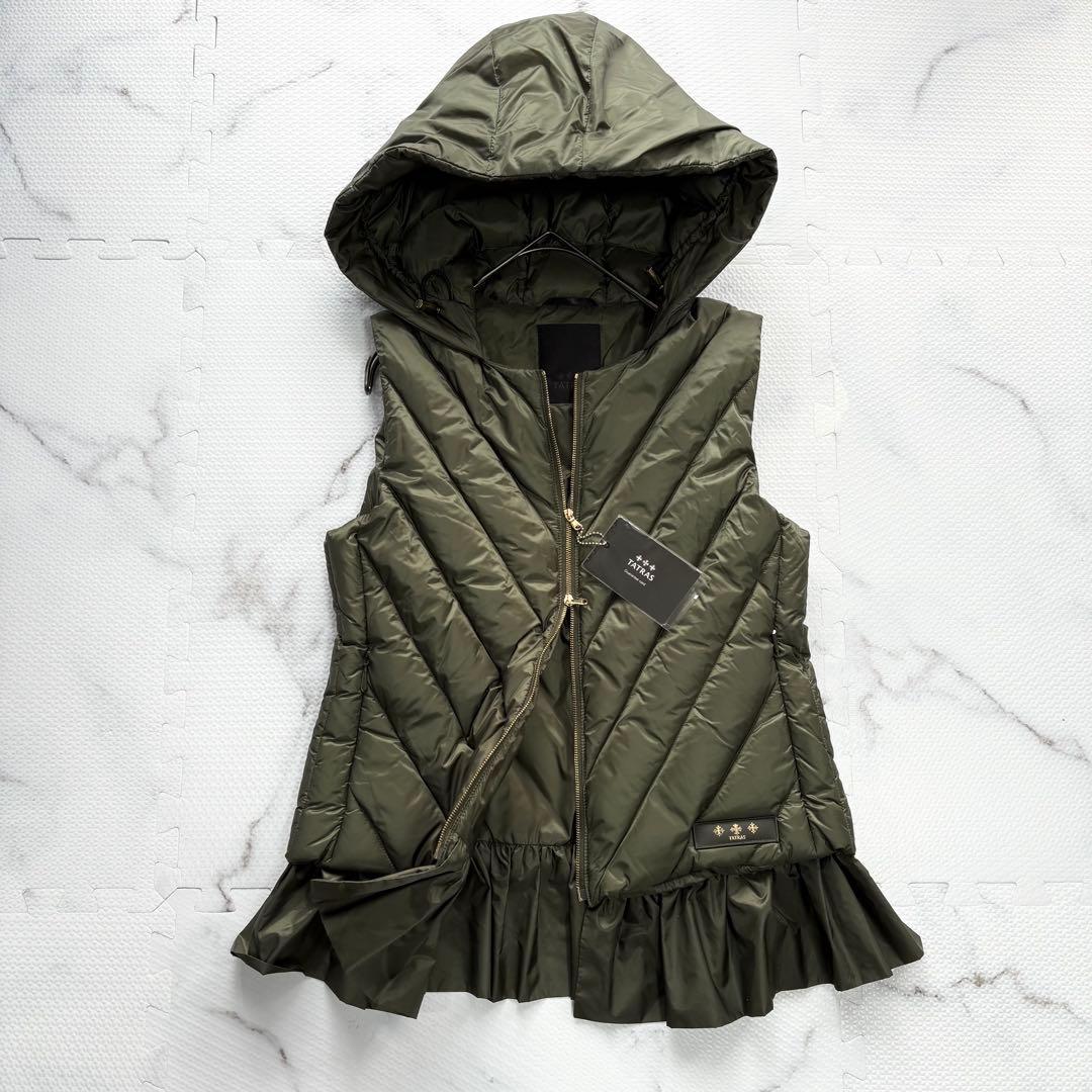 ✨未使用タグ付✨タトラス　TATRAS カーキダウンベストL