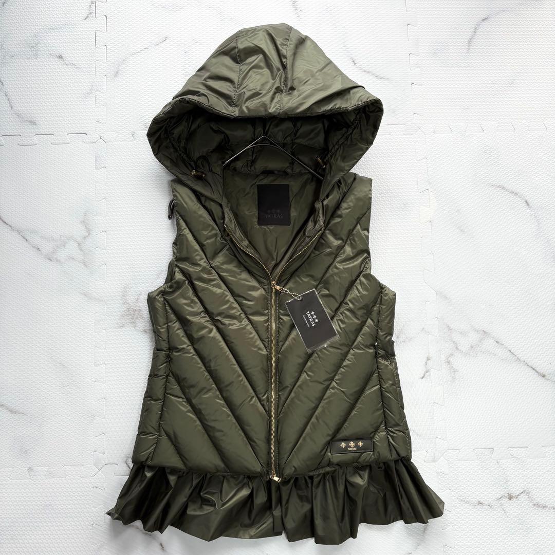 ✨未使用タグ付✨タトラス　TATRAS カーキダウンベストL