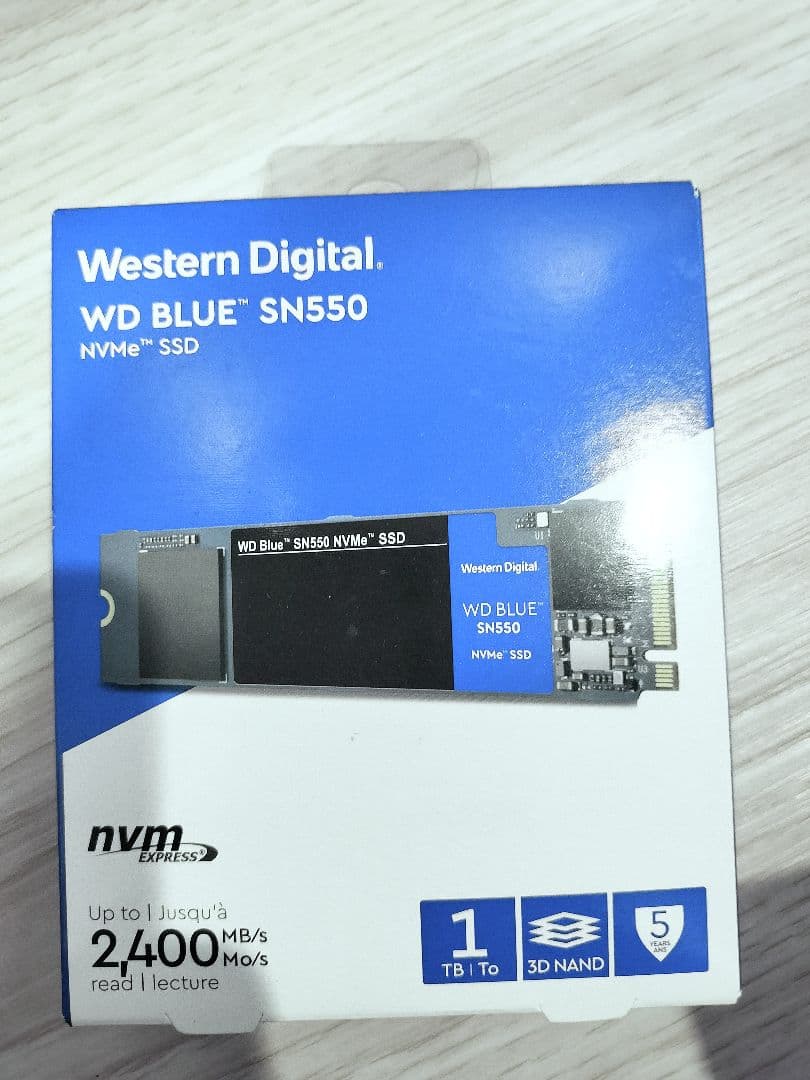 内蔵型SSD WD BLUE SN550 1TB NVMe SSD