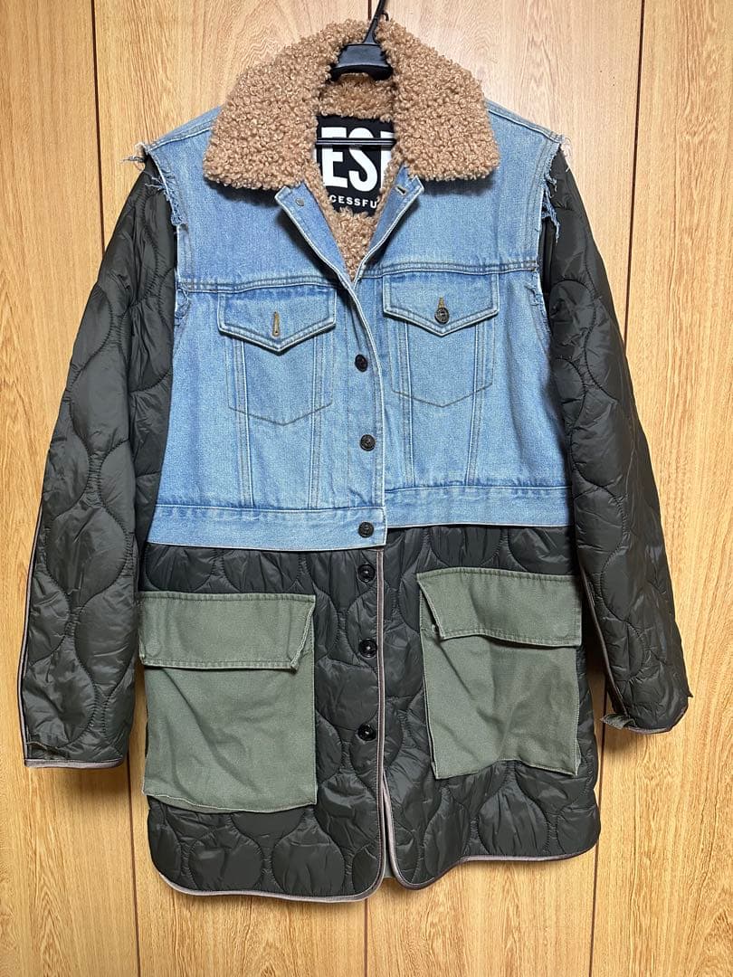 最終価格！　DIESEL ディーゼル　コート　デニム　キルティング