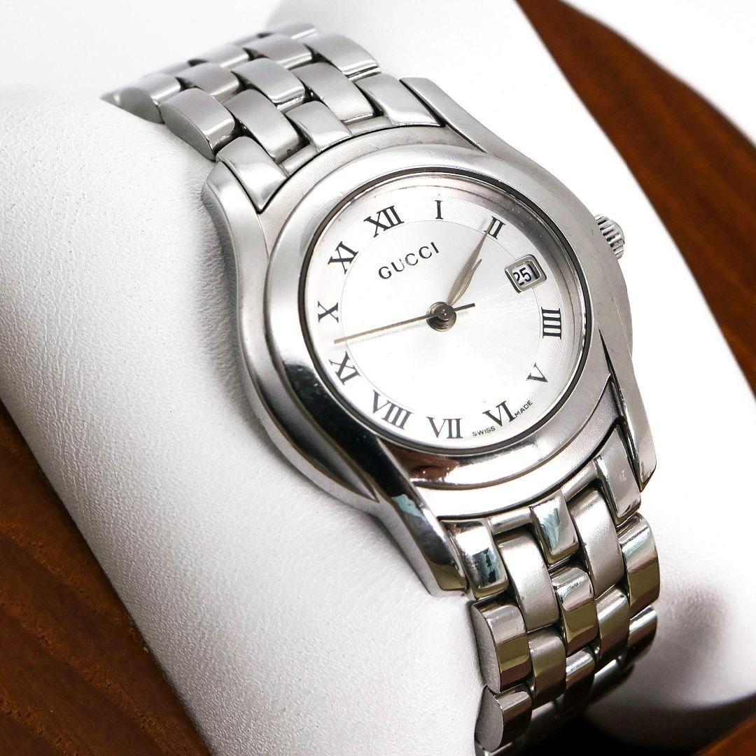 稼働 GUCCI 腕時計 5500L レディース Gクラス 新品電池 1423