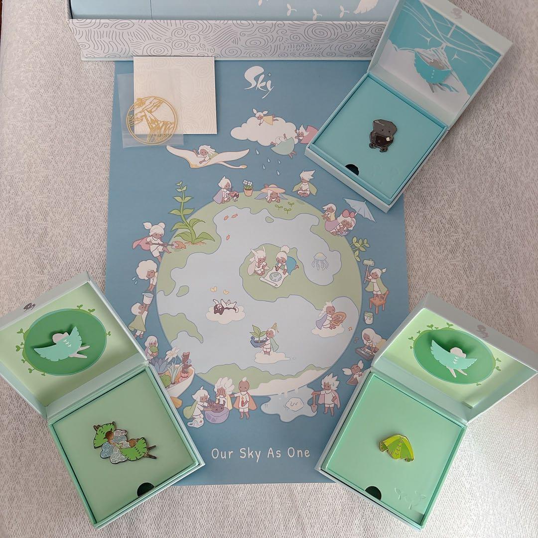 【未連携】Sky星を紡ぐ子どもたち 1周年ボックス ピンバッジ ポスター