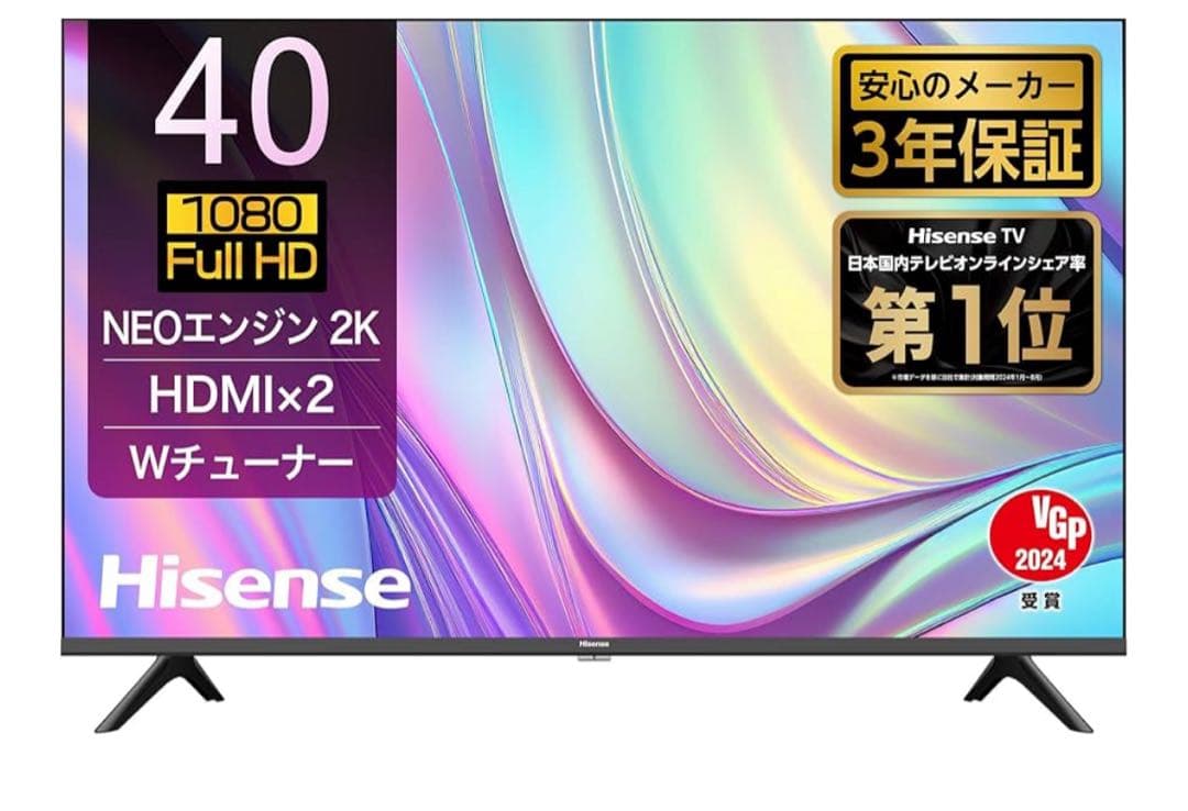 Hisense 40インチ 1080 Full HD テレビ 40E30K