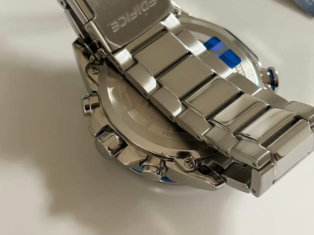 ★定価5万・未使用★お洒落　ブラックブルー　エディフィス　EQB-600D