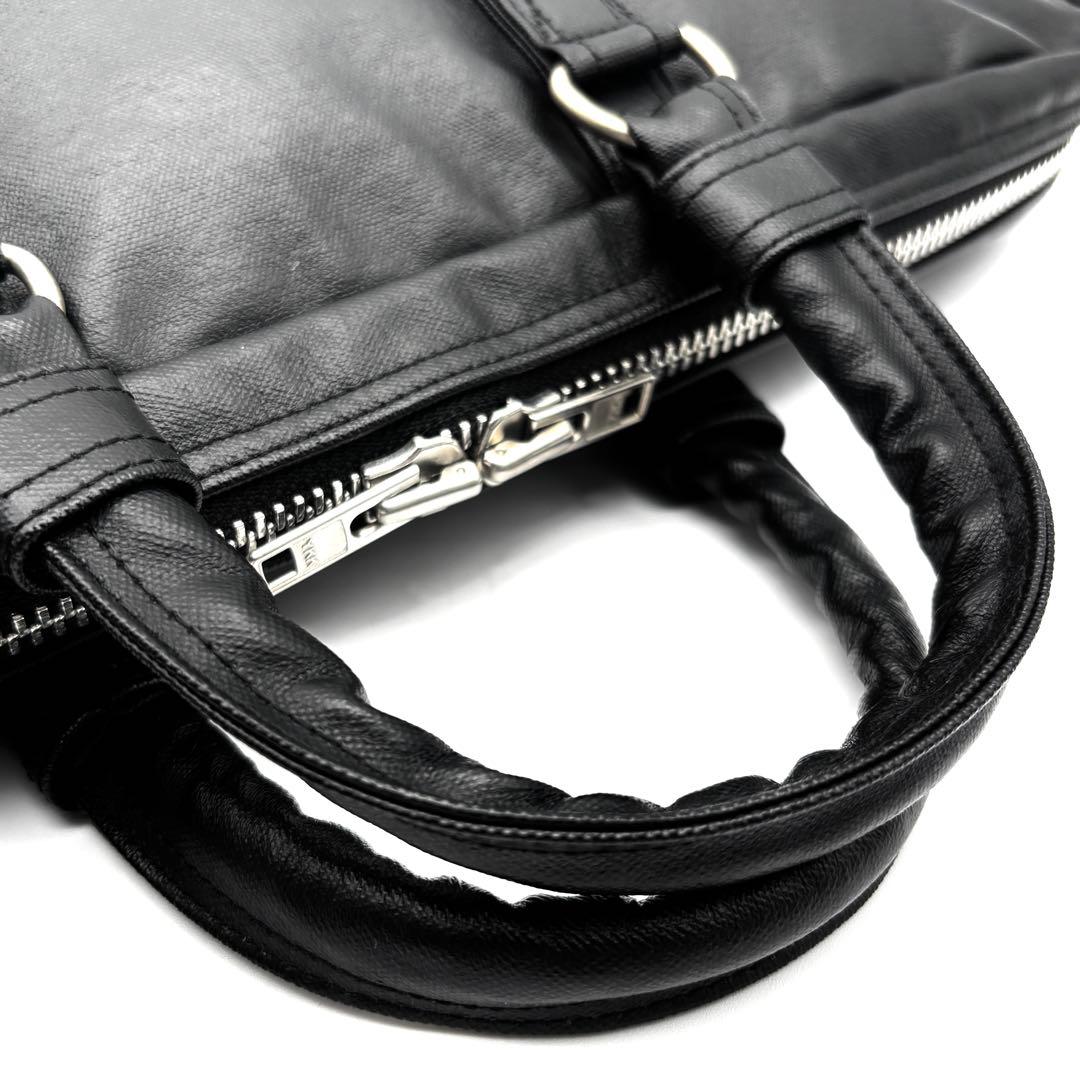 極美品 ポーター 吉田カバン フリースタイル ビジネスバッグ A4 PC可 黒