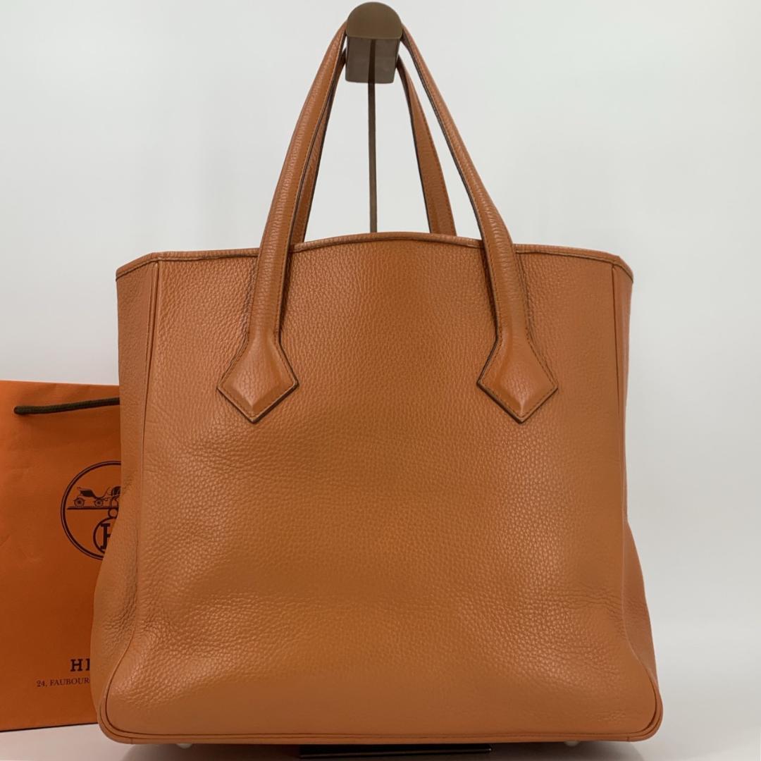 極美品 エルメス ヴィクトリア カバス 32 トートバッグ トリヨンクレマンス