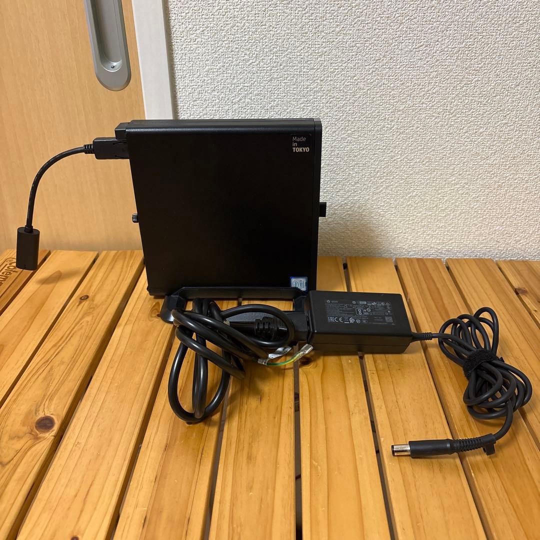 ミニPC hp EliteDesk800G5DM Core i3-9100T16GB1TB