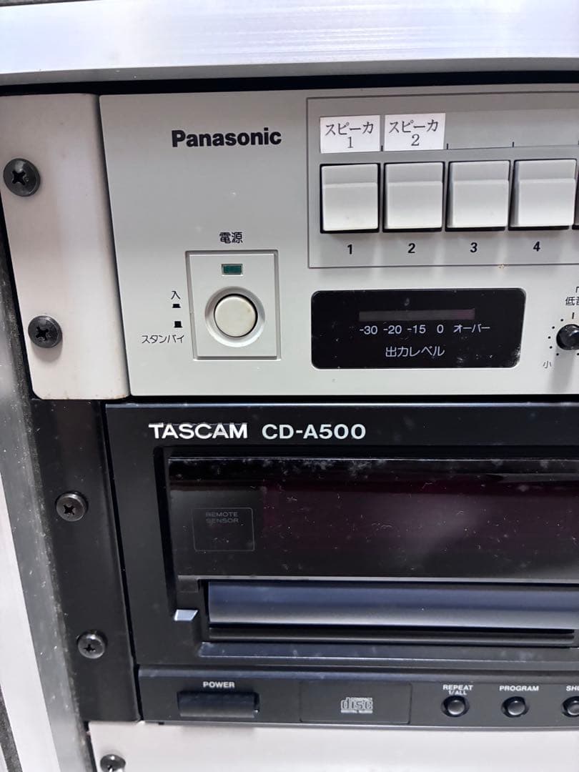 アンプ Panasonic WA-H30 & TASCAM CD-A500 ARMOR