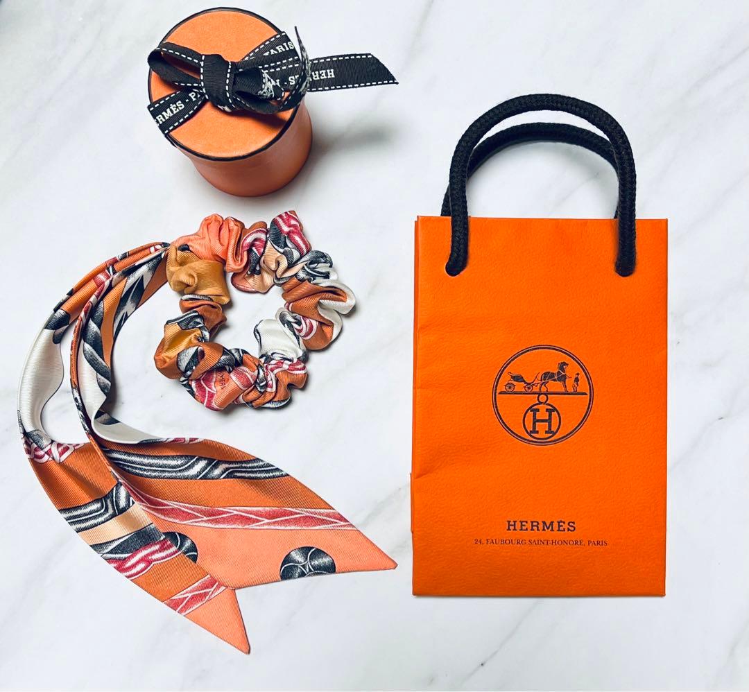 エルメス シュシュ ツイリーHERMES ショッパー箱付き