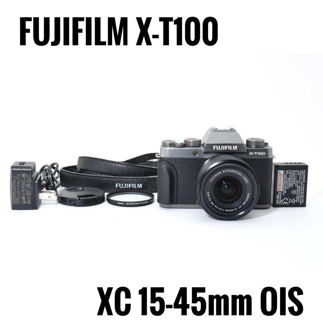 【美品】FUJIFILM X-T100 レンズキット ミラーレス一眼 Wi-Fi