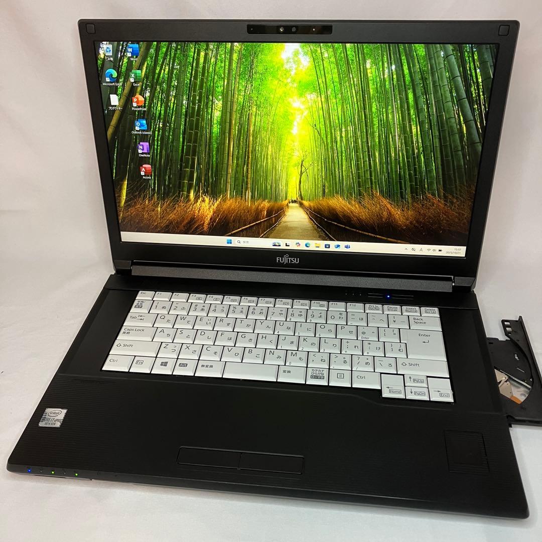 美品 LIFEBOOK A7510 10世代 i7 16GB 256GB DVD