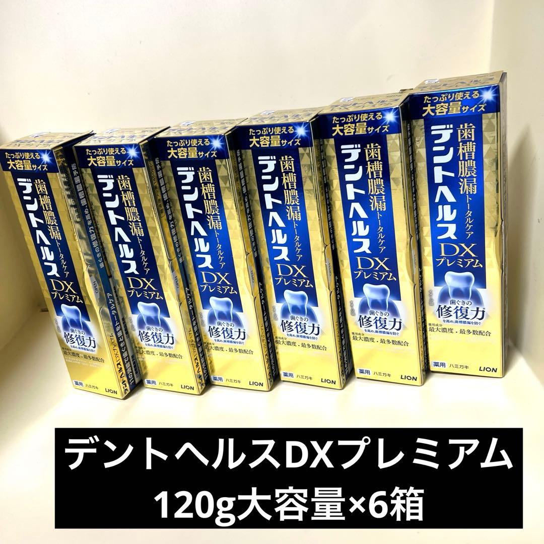 LION デントヘルス DX プレミアム 120g×6本セット 薬用歯磨き粉