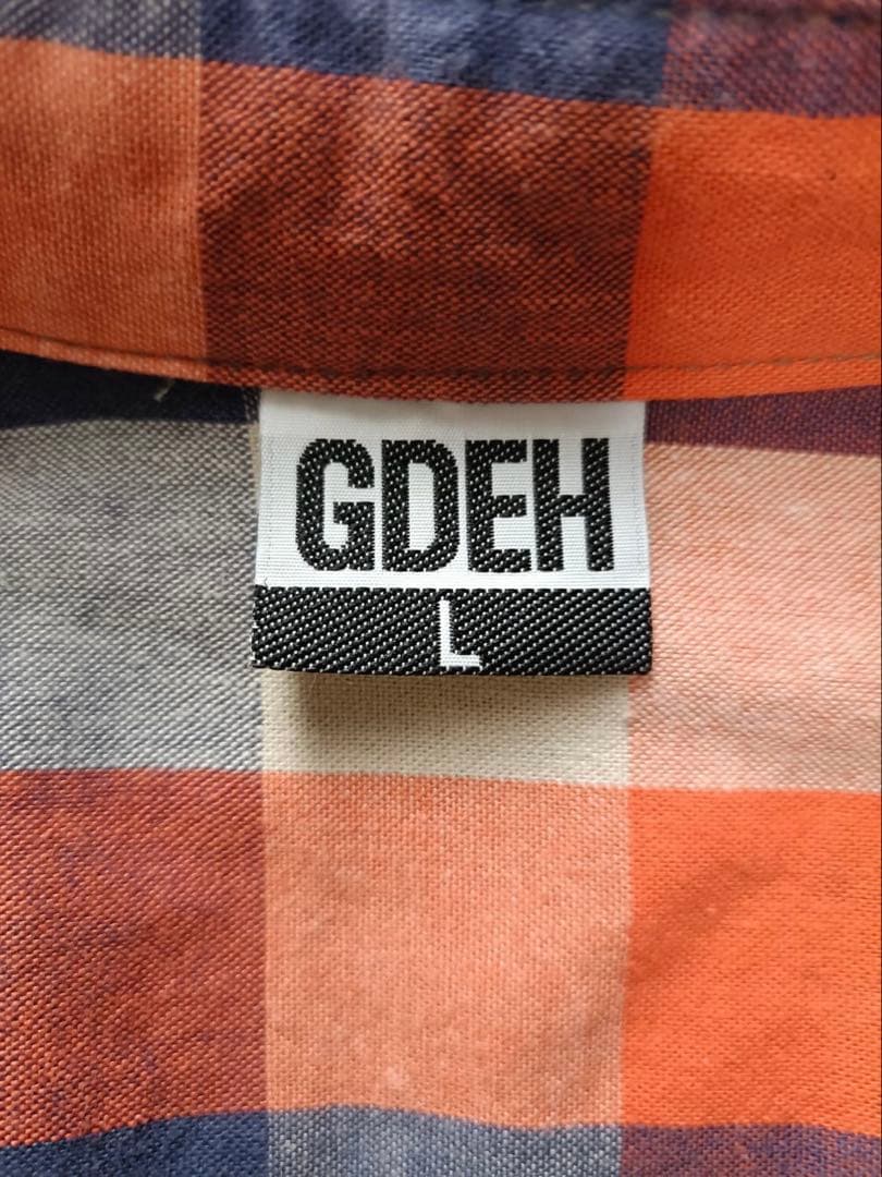 【L】90s GOODENOUGH 背フルロゴ_スナップボタン_コットン100%