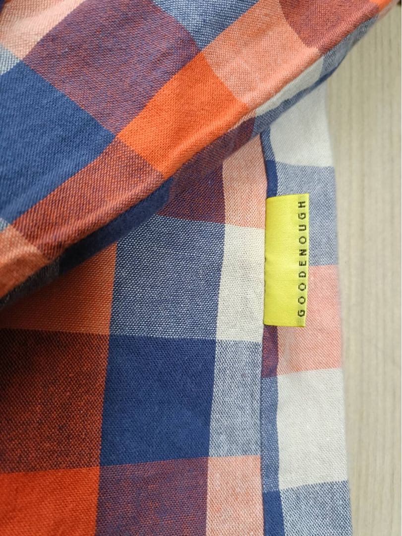 【L】90s GOODENOUGH 背フルロゴ_スナップボタン_コットン100%