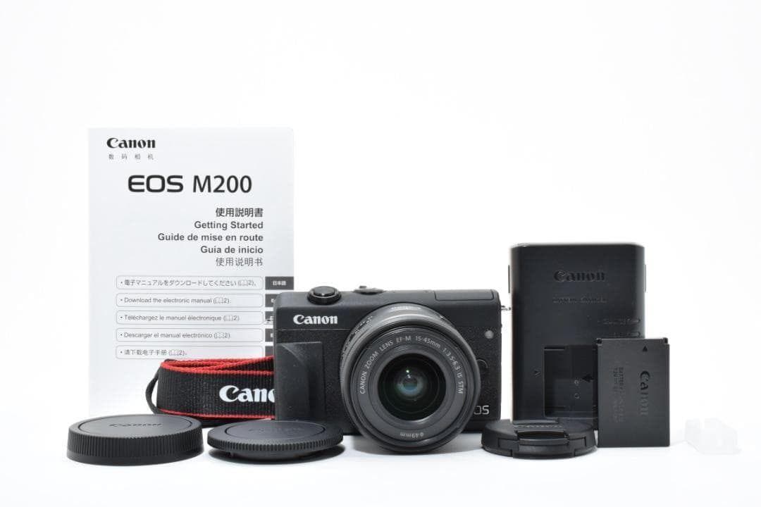 ■美品■Canon キヤノン EOS M200 ブラック