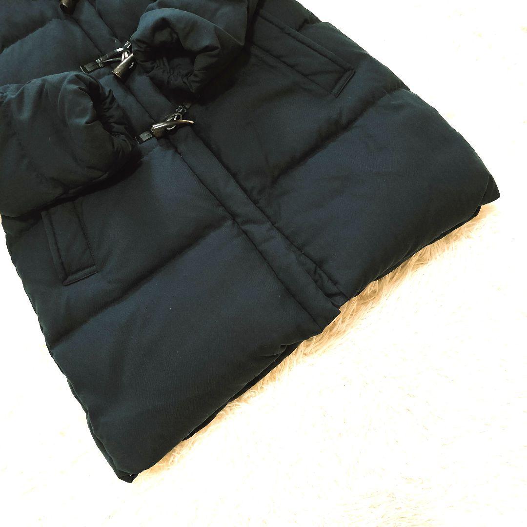 希少 23区 ダッフルダウンコート Aライン ネイビー L