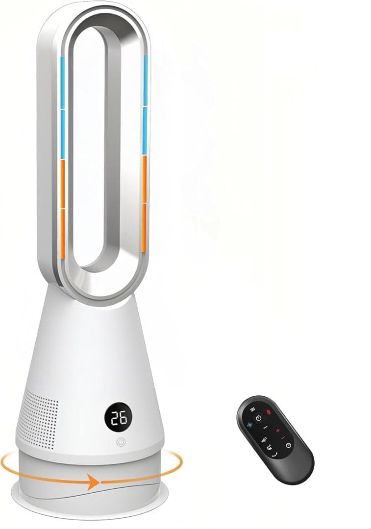 セラミックヒーター2025革新冷暖兼用1台6役・羽根なし扇風機・ECO恒温モード