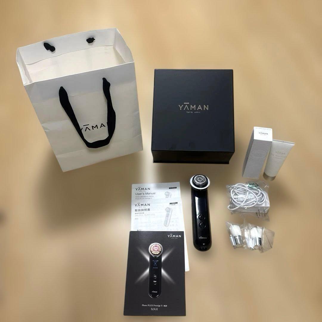 お得　YAMAN 美顔器 フォトプラスプレステージS ブラックセット