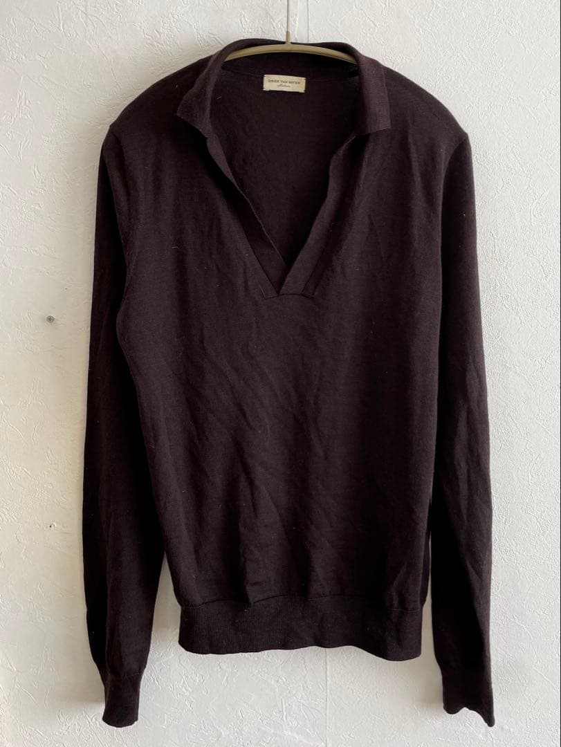 DRIES VAN NOTEN スキッパーニットポロ